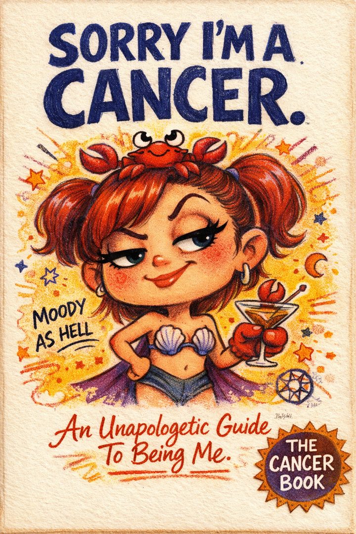 Sorry I'm a Cancer — funny satirical Cancer zodiac gift book cover