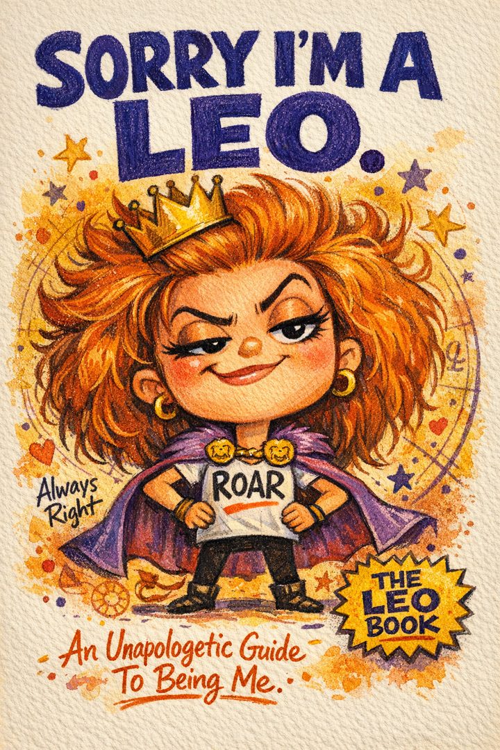 Sorry I'm a Leo — funny satirical Leo zodiac gift book cover