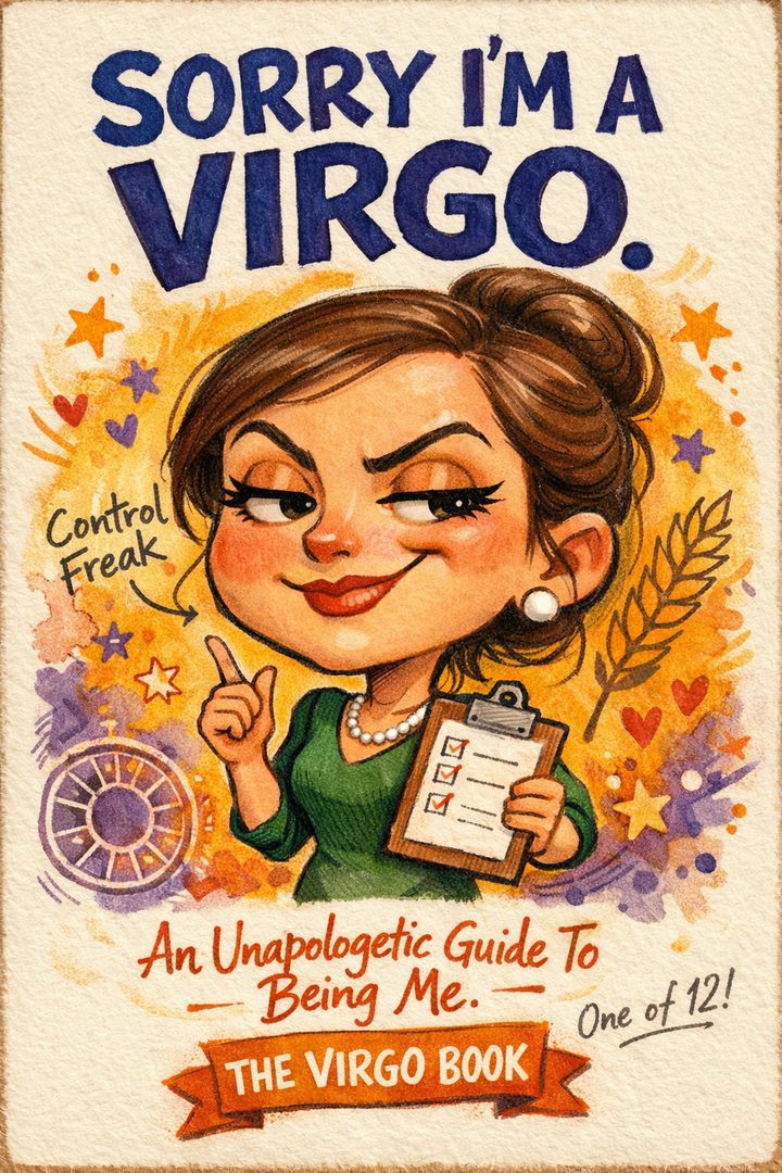 Sorry I'm a Virgo — funny satirical Virgo zodiac gift book cover